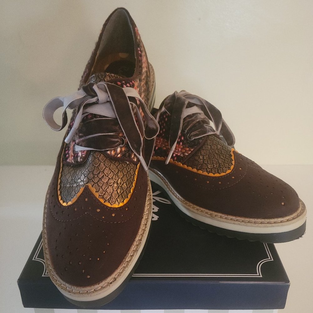 Ruby Shoo wing tip oxford